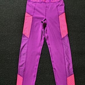 Nike Pro Purple and Pink Leggings